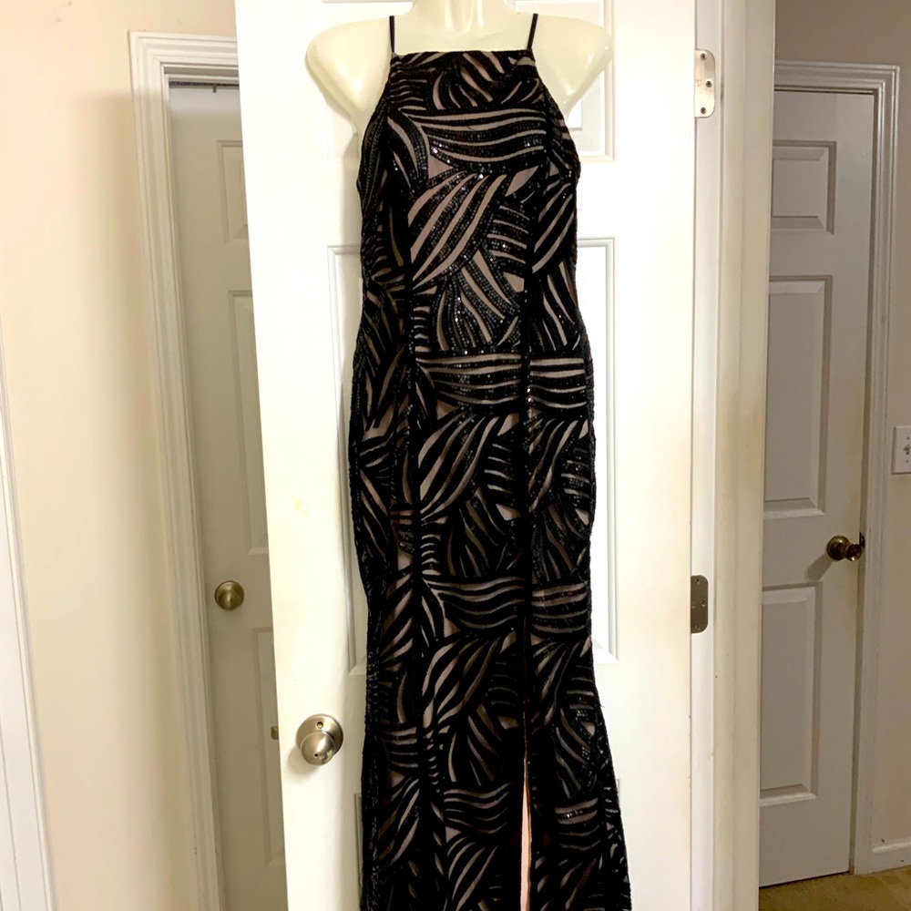 TRIXXI - black sequins dress - Picture 1 of 12